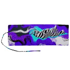 Paint On A Purple Background                             Roll Up Canvas Pencil Holder (m)