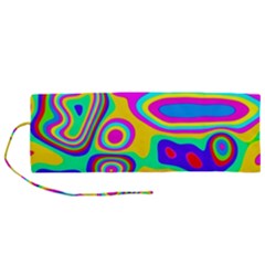 Colorful Shapes                            Roll Up Canvas Pencil Holder (m)