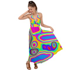 Colorful Shapes                                Backless Maxi Beach Dress