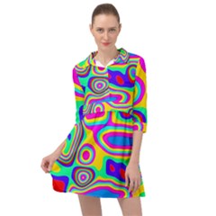 Colorful Shapes                                 Mini Skater Shirt Dress by LalyLauraFLM