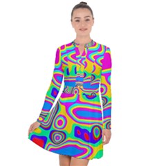 Colorful Shapes                                  Long Sleeve Panel Dress by LalyLauraFLM