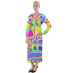 Colorful Shapes                                 Velvet Maxi Wrap Dress