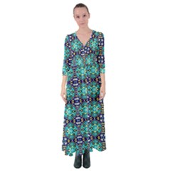 B 3 Button Up Maxi Dress