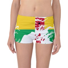 Guinea Bissau Flag Map Geography Boyleg Bikini Bottoms by Sapixe