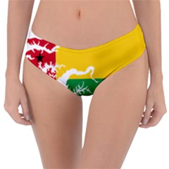 Guinea Bissau Flag Map Geography Reversible Classic Bikini Bottoms by Sapixe