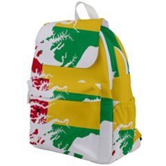 Guinea Bissau Flag Map Geography Top Flap Backpack by Sapixe