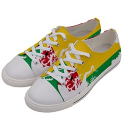 Guinea Bissau Flag Map Geography Women s Low Top Canvas Sneakers by Sapixe