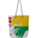 Guinea Bissau Flag Map Geography Full Print Rope Handle Tote (Small) View1