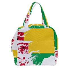 Guinea Bissau Flag Map Geography Boxy Hand Bag by Sapixe