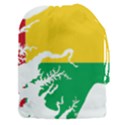 Guinea Bissau Flag Map Geography Drawstring Pouch (XXXL) View1