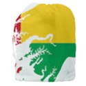 Guinea Bissau Flag Map Geography Drawstring Pouch (XXXL) View2