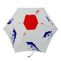 Croatia Country Europe Flag Mini Folding Umbrellas by Sapixe