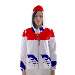 Croatia Country Europe Flag Women s Hooded Windbreaker by Sapixe