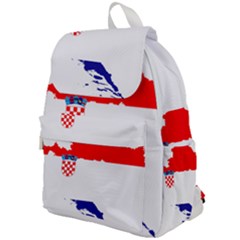 Croatia Country Europe Flag Top Flap Backpack by Sapixe