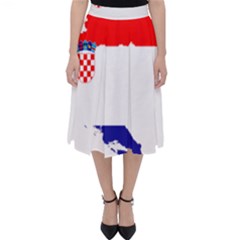 Croatia Country Europe Flag Classic Midi Skirt by Sapixe