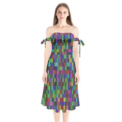 B 7 Shoulder Tie Bardot Midi Dress by ArtworkByPatrick