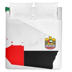 Borders Country Flag Geography Map Duvet Cover Double Side (queen Size) by Sapixe