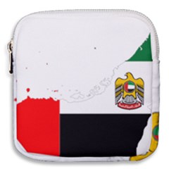 Borders Country Flag Geography Map Mini Square Pouch by Sapixe