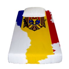 Moldova Country Europe Flag Fitted Sheet (single Size) by Sapixe