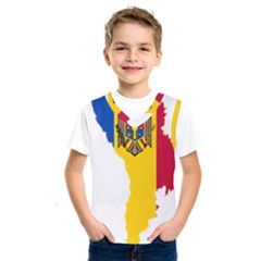 Moldova Country Europe Flag Kids  Sportswear by Sapixe