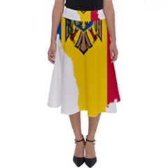 Moldova Country Europe Flag Perfect Length Midi Skirt by Sapixe