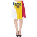 Moldova Country Europe Flag Velvet High Waist Skirt View1