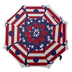 Yang Yin America Flag Abstract Hook Handle Umbrellas (medium) by Sapixe