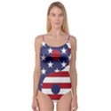 Yang Yin America Flag Abstract Camisole Leotard  View1