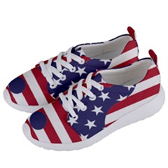 Yang Yin America Flag Abstract Women s Lightweight Sports Shoes by Sapixe