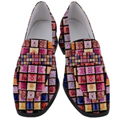 B 8 Women s Chunky Heel Loafers by ArtworkByPatrick