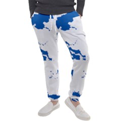 Greece Country Europe Flag Borders Men s Jogger Sweatpants by Sapixe