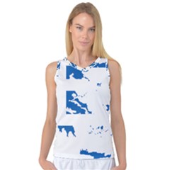 Greece Country Europe Flag Borders Women s Basketball Tank Top by Sapixe