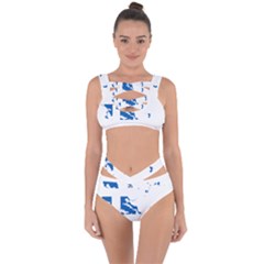 Greece Country Europe Flag Borders Bandaged Up Bikini Set  by Sapixe