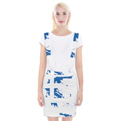 Greece Country Europe Flag Borders Braces Suspender Skirt by Sapixe