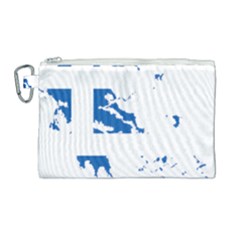 Greece Country Europe Flag Borders Canvas Cosmetic Bag (large) by Sapixe