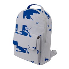 Greece Country Europe Flag Borders Flap Pocket Backpack (large) by Sapixe