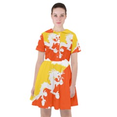 Borders Country Flag Geography Map Sailor Dress by Sapixe