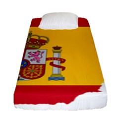 Spain Country Europe Flag Borders Fitted Sheet (single Size) by Sapixe