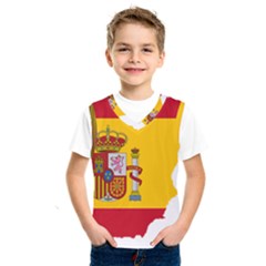 Spain Country Europe Flag Borders Kids  Sportswear by Sapixe