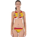 Spain Country Europe Flag Borders Perfectly Cut Out Bikini Set View1