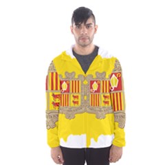 Andorra Country Europe Flag Men s Hooded Windbreaker by Sapixe