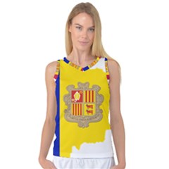 Andorra Country Europe Flag Women s Basketball Tank Top by Sapixe