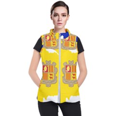 Andorra Country Europe Flag Women s Puffer Vest by Sapixe