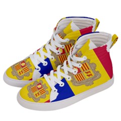 Andorra Country Europe Flag Women s Hi-top Skate Sneakers by Sapixe