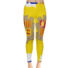 Andorra Country Europe Flag Inside Out Leggings by Sapixe