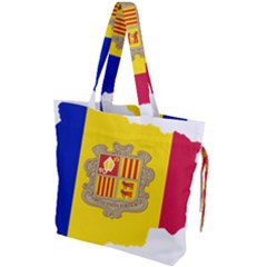 Andorra Country Europe Flag Drawstring Tote Bag by Sapixe