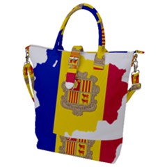 Andorra Country Europe Flag Buckle Top Tote Bag by Sapixe