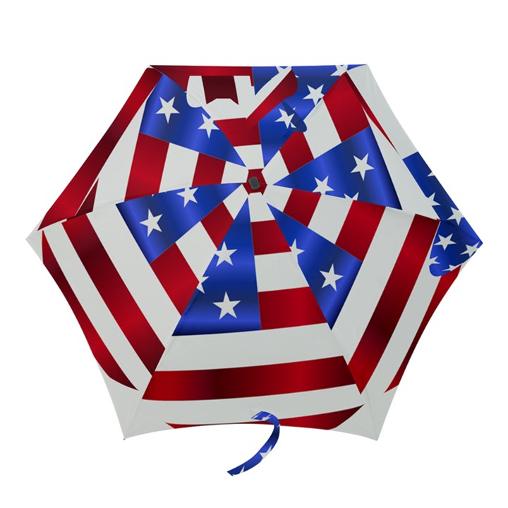 America Usa United States Flag Mini Folding Umbrellas