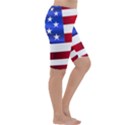 America Usa United States Flag Cropped Leggings  View3