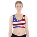 America Usa United States Flag Sports Bra With Pocket View1